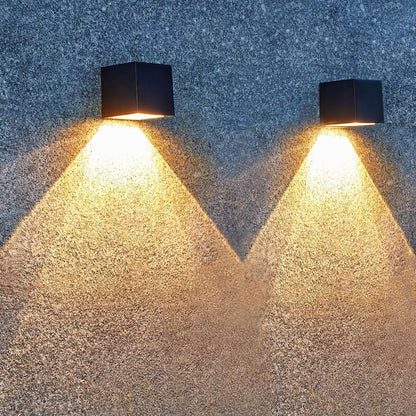 LUMORA™ OutdoorGlow Solar Wall Sconce – Modern Waterproof Solar LED Outdoor Lights with Elegant Architectural Design, Automatic Night Illumination & Premium Exterior Décor for Patio, Garden & Entryway