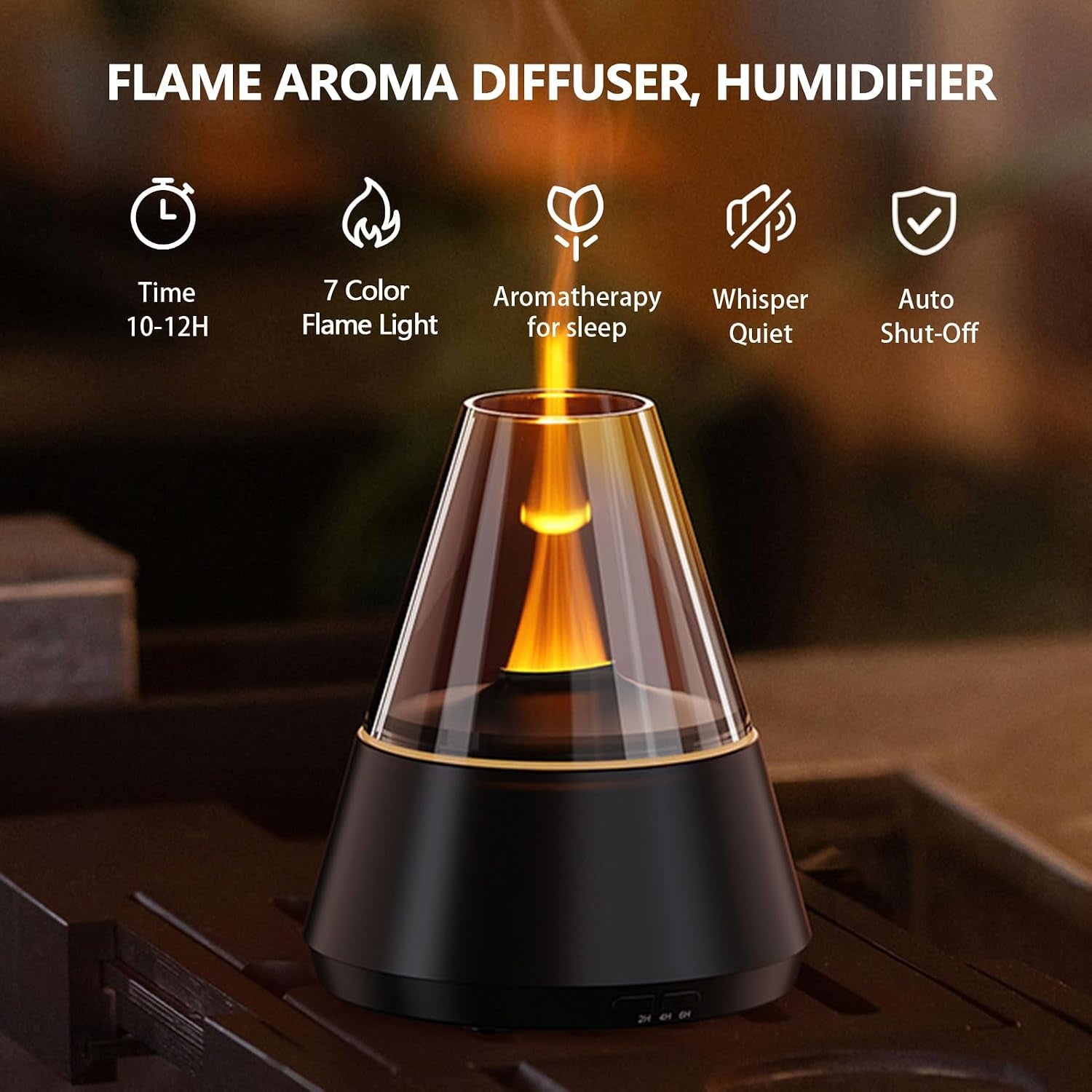 LUMORA™ SerenityMist Aroma Lamp – Luxury Essential Oil Diffuser with Ambient LED Lighting, Relaxing Mist Humidifier & Elegant Home Décor Design for Bedroom, Living Room & Wellness Spaces**