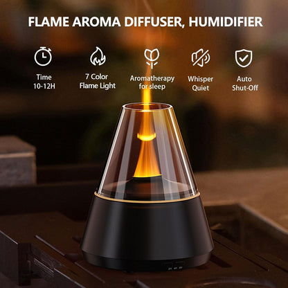 LUMORA™ SerenityMist Aroma Lamp – Luxury Essential Oil Diffuser with Ambient LED Lighting, Relaxing Mist Humidifier & Elegant Home Décor Design for Bedroom, Living Room & Wellness Spaces**