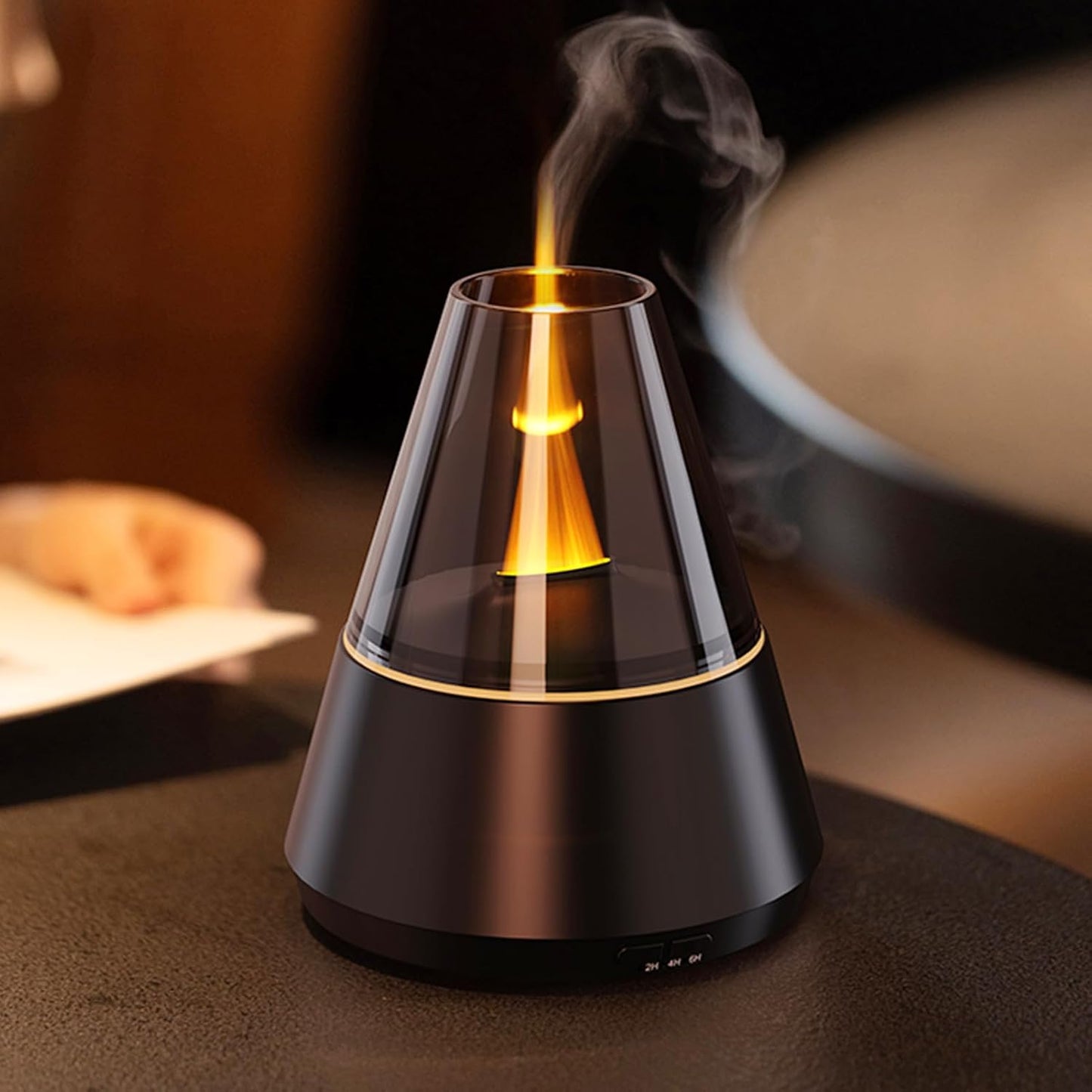 LUMORA™ SerenityMist Aroma Lamp – Luxury Essential Oil Diffuser with Ambient LED Lighting, Relaxing Mist Humidifier & Elegant Home Décor Design for Bedroom, Living Room & Wellness Spaces**