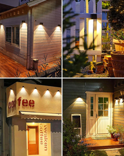 LUMORA™ OutdoorGlow Solar Wall Sconce – Modern Waterproof Solar LED Outdoor Lights with Elegant Architectural Design, Automatic Night Illumination & Premium Exterior Décor for Patio, Garden & Entryway
