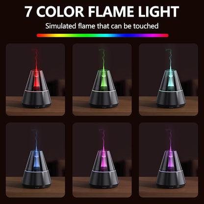 LUMORA™ SerenityMist Aroma Lamp – Luxury Essential Oil Diffuser with Ambient LED Lighting, Relaxing Mist Humidifier & Elegant Home Décor Design for Bedroom, Living Room & Wellness Spaces**
