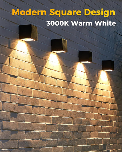 LUMORA™ OutdoorGlow Solar Wall Sconce – Modern Waterproof Solar LED Outdoor Lights with Elegant Architectural Design, Automatic Night Illumination & Premium Exterior Décor for Patio, Garden & Entryway